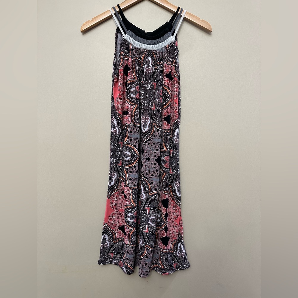 90’s Inspired Axcess Brand Sleeveless  A Line Dress